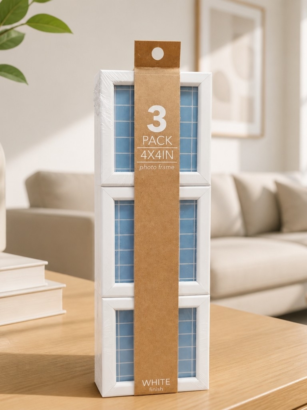 3 Pack 4x4 Photo Frames